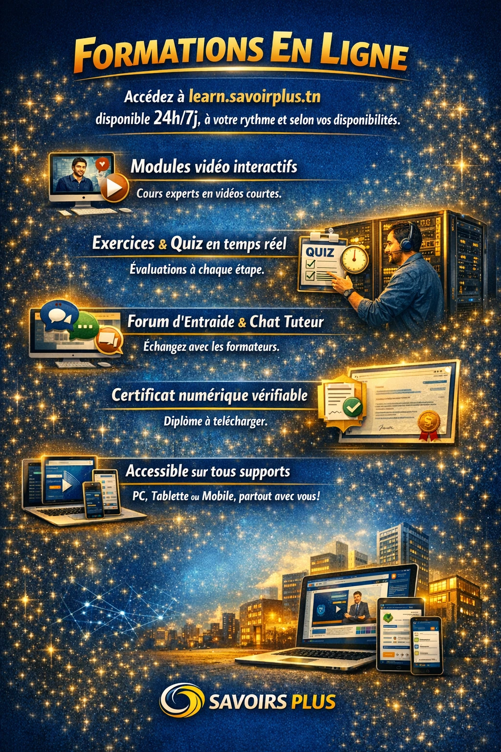 Formations SAVOIRS PLUS en IA et technologie